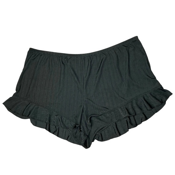 Secret Treasures Other - Secret Treasures Black Sleep Shorts Ruffle Trim Stretchy Pajama Loungewear
